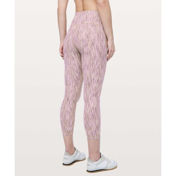 Lululemon Wunder Under High Rise 7/8 Tight Arrow Jacquard Antique Bark Copper 8 - Picture 9 of 9